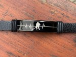 LEATHER BRACELET - HOCKEY HEART BEAT