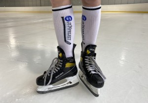 Podkolanówki sportowe czarno-białe